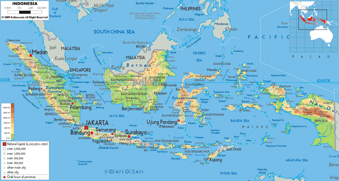 Contoh Peta Umum yaitu Peta Indonesia – babel.bpk.go.id