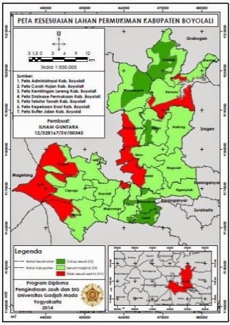 Peta Kesesuaian Lahan Permukiman dengan Menggunakan Sistem Informasi Geografis (SIG) – guntara.com