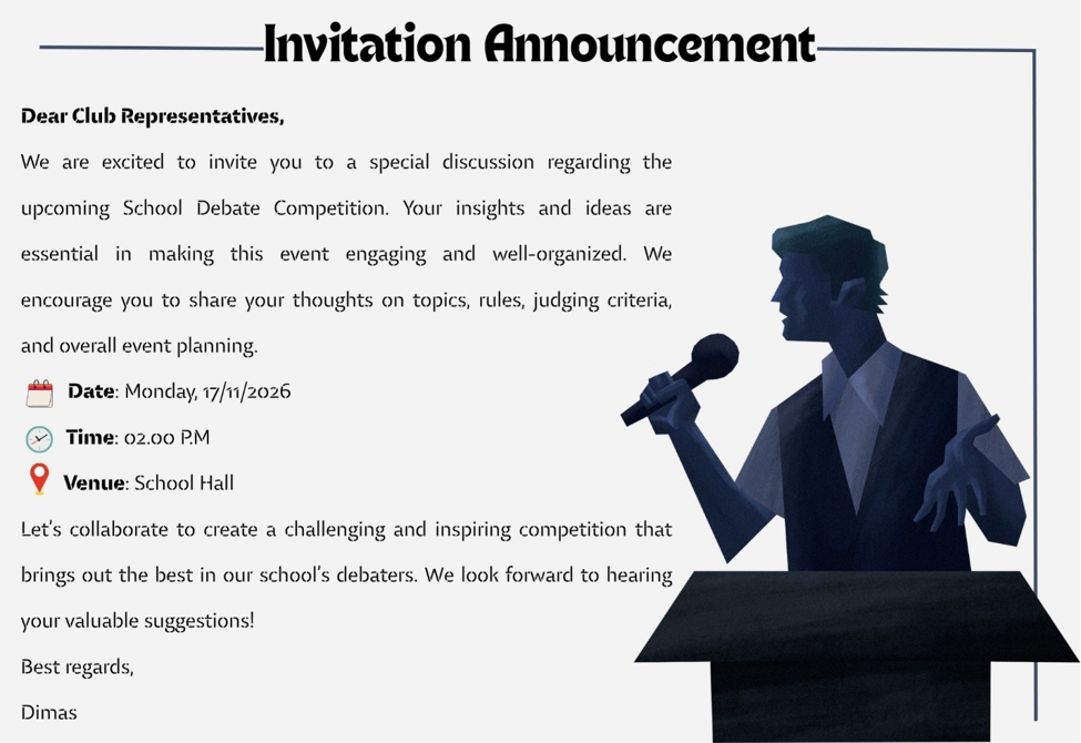 Invitation Announcement