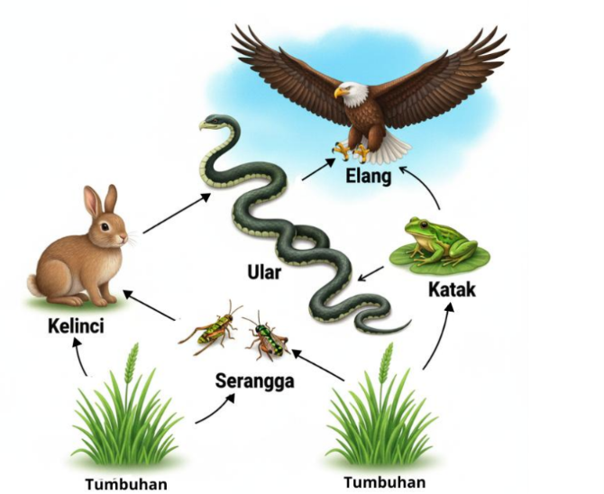 Contoh jaring-jaring makanan