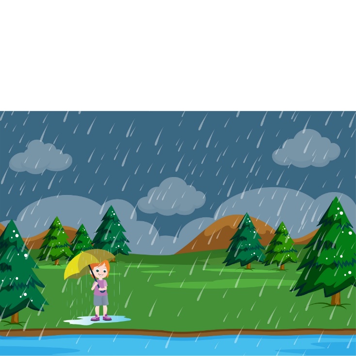 Child Enjoying Rain by Sylph Creatives - Canva